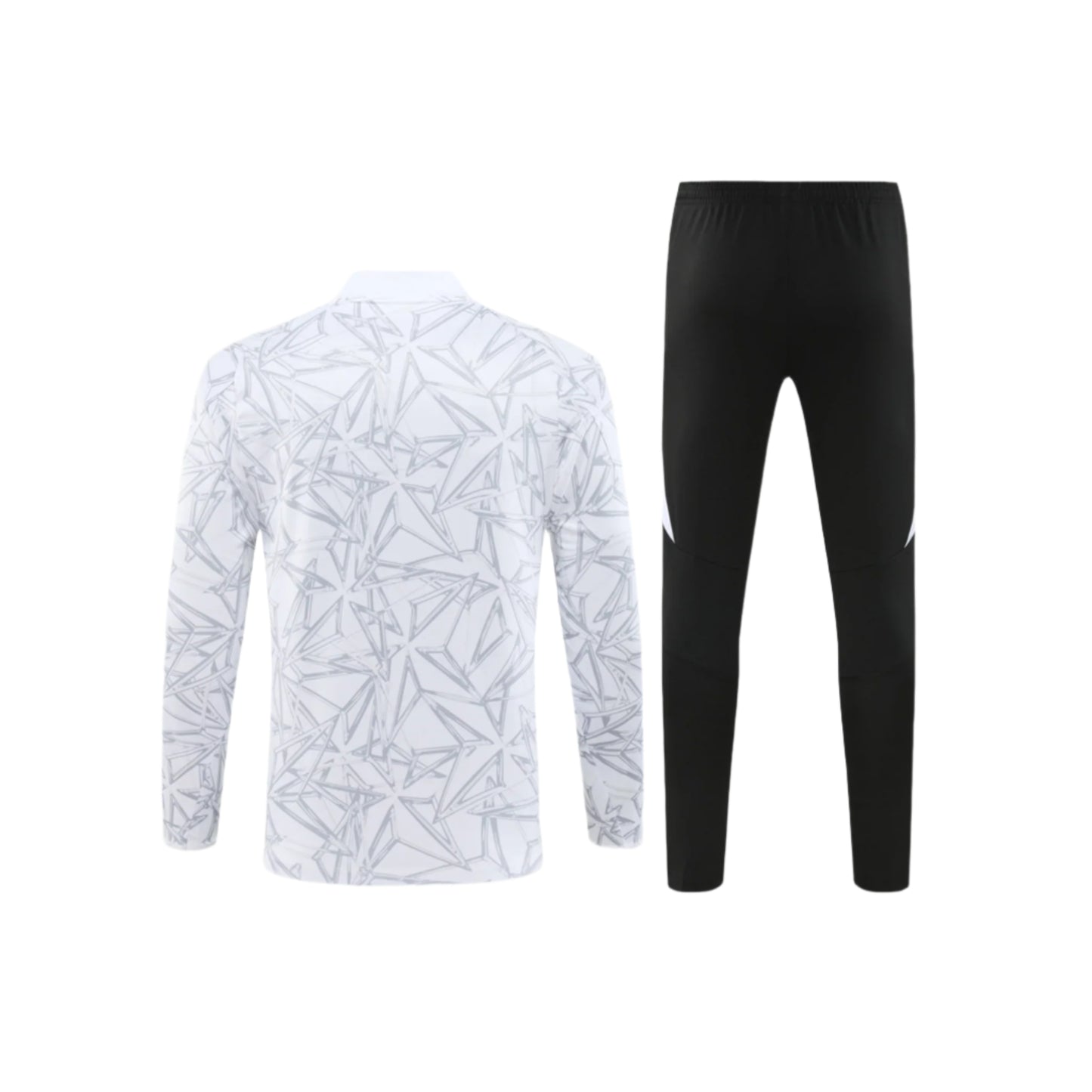 REAL MADRID BLACK AND WHITE TRACKSUIT